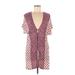 Juicy Couture Casual Dress: Burgundy Paisley Dresses - Women's Size Medium