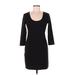 Xhilaration Casual Dress - Bodycon: Black Solid Dresses - Women's Size Medium