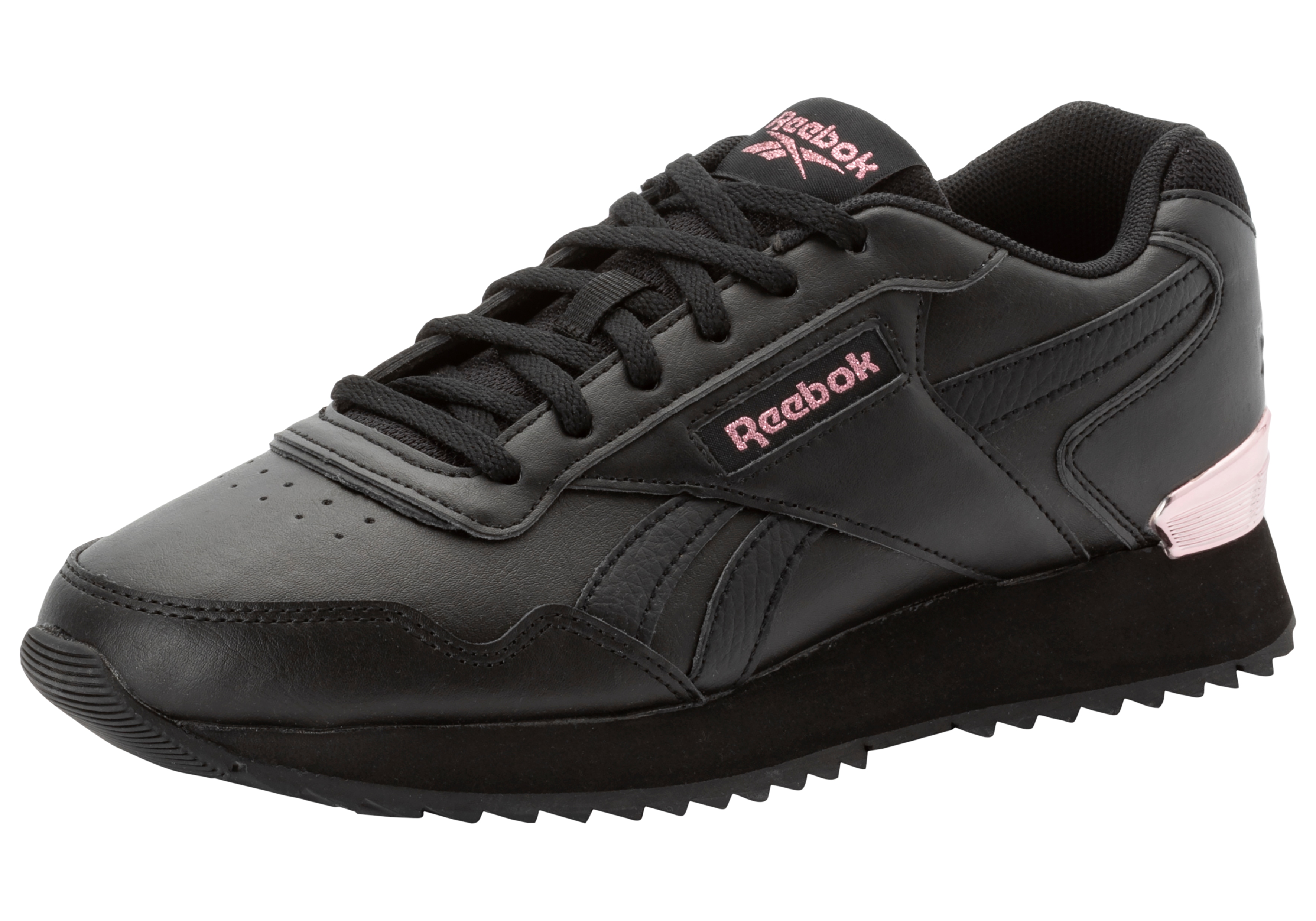 Sneaker REEBOK CLASSIC "REEBOK GLIDE RIPPLE CLIP", Damen, Gr. 37, schwarz, Synthetik, Textil, Schuhe Sneaker