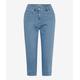 5-Pocket-Jeans RAPHAELA BY BRAX "Style CAREN CAPRI S" Gr. 48K (24), Kurzgrößen, blau (denim) Damen Jeans 5-Pocket-Jeans