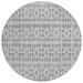 Gray 96 x 96 x 0.19 in Area Rug - Addison Rugs Chantille Area Rug w/ Non-Slip Backing Polyester | 96 H x 96 W x 0.19 D in | Wayfair ACN963GY8RO