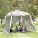 Outsunny Tent w/ Carry Bag Fiberglass in Gray/White | 94.5 H x 118 W x 118 D in | Wayfair A20-326V00WT