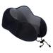 Memory Foam Neck Pillow Head Support Soft Pillow for Sleeping Rest, Airplane Car & Home Use (Black) - Black