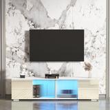 Modern LED TV Stand for TVs up to 70" - 13.78 x 62.99 x 15.75