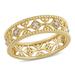 Miadora 1/10ct TW Diamond Lace Ring in 14k Yellow Gold