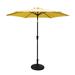 Chichoice 8.8 Feet Outdoor Aluminum Patio Umbrella with Round Resin Umbrella Base
