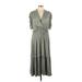 H&M Casual Dress - Wrap: Gray Dresses - New - Women's Size Large