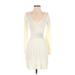 Divided by H&M Casual Dress - Sweater Dress: Ivory Dresses - Women's Size 2