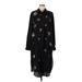 Johnny Was Casual Dress - Shirtdress Collared Long sleeves: Black Dresses - Women's Size Medium