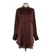H&M Casual Dress: Brown Dresses - Women's Size Large