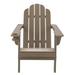 August Grove® Calik High - Density Polyethylene (HDPE) Folding Adirondack Chair in Brown | 35 H x 29.3 W x 34.1 D in | Wayfair