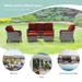 Red Barrel Studio® Peran 5 - Person Outdoor Seating Group w/ Cushions red | 33.5 H x 72.1 W x 30.3 D in | Wayfair 8D6A6CC44AAF464895DA3A8498D602D3