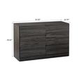 Ivy Bronx Modern design Storage dresser w/ Three-plus-three drawer design & spacious tabletop in Gray | Wayfair 65B26A9705DE4C81B5E191FFD87ADC0E
