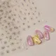 1 stücke stern starlight nail art aufkleber bron zieren gold silber laser nagel dekoration