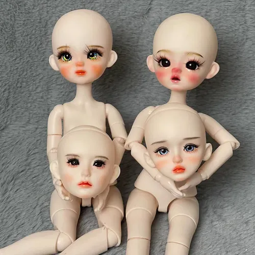 Neue süße 30cm Puppen bjd Puppen kopf DIY Praxis Make-up Puppen kopf oder ganze Puppen spielzeug für