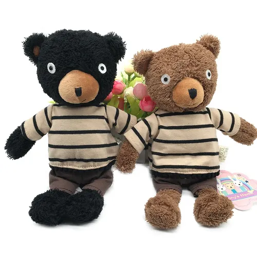 Süße Teddybär Plüsch puppen weich ausgestopft tragen Kleidung Bären Schlaf beschwichtigen Bär
