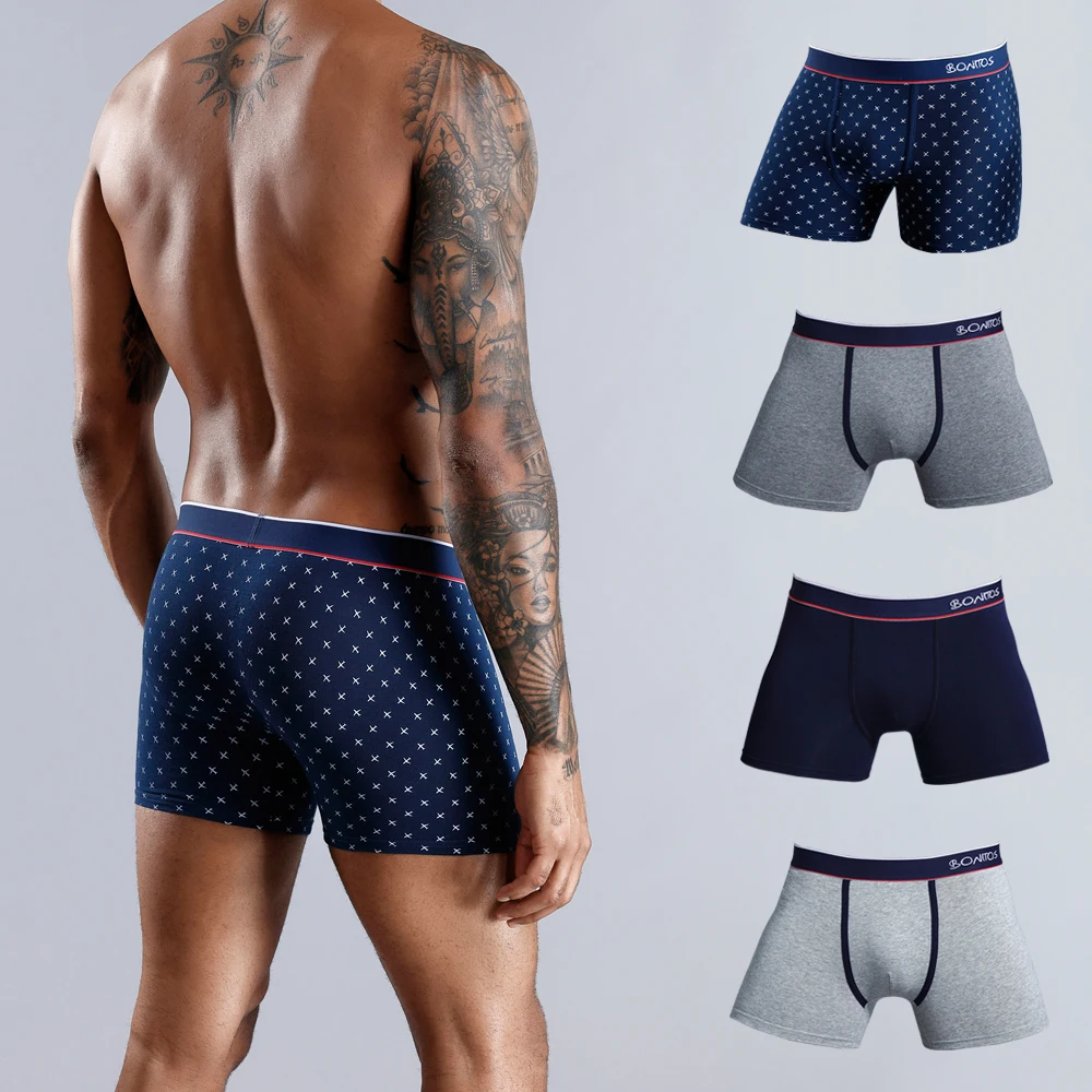 4 pezzi intimo per uomo boxer mutandine da uomo in cotone confezione boxer mutande da uomo slip new homme boxer sexy