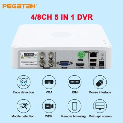 4/8 kanal cctv ahd dvr hd 5mp dvr AHD-N hybrid dvr 1080p dvr 5 in1 video recorder für ahd tvi cvi cvbs analoge kamera ip kamera