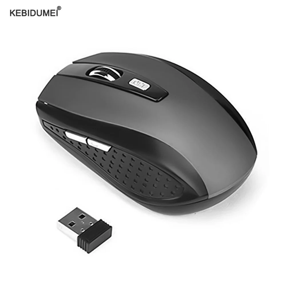 2,4G Drahtlose Maus 2,4 GHz Gaming Maus 6D Optische Drahtlose Maus Schlanke Mini Geräuschlose Mäuse DPI1600 für Macbook PC Laptop Image