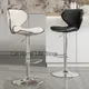 Tabourets de cuisine hauts nordiques chaise de bar à longue percussion chaise de piste en cuir
