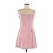 French Connection Casual Dress - Mini: Pink Solid Dresses - Women's Size 8