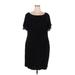 Jessica Howard Casual Dress: Black Solid Dresses - New - Women's Size 22
