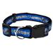 Detroit Lions Satin Dog Collar, Medium, Blue