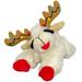 Holiday Lamb Chop with Antlers Dog Toys, Small, Off-White