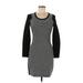 French Connection Casual Dress - Sheath: Gray Marled Dresses - Women's Size 6