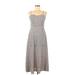 Shein Casual Dress - Slip dress: Gray Marled Dresses - Women's Size 6
