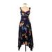 Maeve by Anthropologie Casual Dress - Midi: Blue Floral Dresses - Women's Size 6