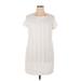 Roz & Ali Casual Dress - Shift: White Dresses - Women's Size 16 Petite