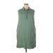 Lands' End Casual Dress - Popover: Green Dresses - Women's Size 18