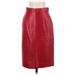 Loewe Leather Skirt: Burgundy Bottoms - Women's Size 40