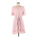 LC Lauren Conrad Casual Dress - Wrap: Pink Dresses - Women's Size Large