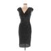 Lauren by Ralph Lauren Casual Dress: Black Dresses - Women's Size 8