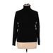 Calvin Klein Turtleneck Sweater: Black Tops - Women's Size X-Large