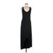 Mossimo Casual Dress - High/Low: Black Marled Dresses - Women's Size Medium
