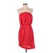 BCBGeneration Cocktail Dress - Wrap: Red Dresses - Women's Size 4