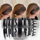 Black Headband Adult Face Hairband Female Headdress Finishing Broken Hair With Teeth Anti-Slip Hairpin