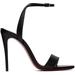 Loubi Girl 100 Leather Sandals - Black - Christian Louboutin Heels