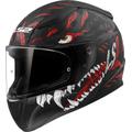 LS2 FF353 Rapid II Kaiju Casco, nero-bianco-rosso, dimensione S