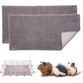 "2pcs Big Hamster Fleece Bedding Cage Liners, 16"" X 24"" Blanket For Cage, Washable Pee Pads For Chinchilla, Ferret, Hedgehog, Hamster, Rabbit, Rat, Bunny And Other Small Animal Cage"