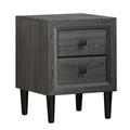 Costway Multipurpose Retro Bedside Nightstand with 2 Drawers