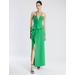 Women's Daphne Peplum Gown in Malachite / 10 | BCBGMAXAZRIA