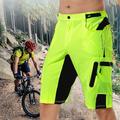 Herren MTB Hosen Radlerhose Fahrradhose Fahrradshorts Fahhrad Kurze Hose Baggyhosen MTB Mountain Rennrad Sport Atmungsaktiv Schnelltrocknend Leichtgewichtig Reflexstreiffen Schwarz mit Rot Schwarz