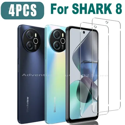 For BlackView Shark 8 Tempered Glass Screen Protector High Aluminum HD Crystal 9H Transparent Ultra