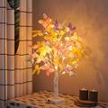 LED Silver Birch Colorful Butterfly Tree Light 24Leds USB / Battery Powered Christmas Holiday Home Decoration Desktop Ornament