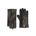 Faux Leather Cashmere Lined Gloves