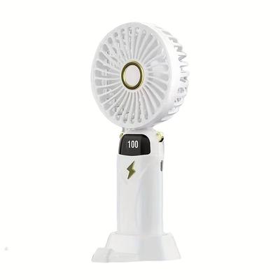 Mini Personal Battery Operated Fan – Portable Handheld Fan with Flexible Stand for Desk, Car, Travel